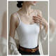 Langsha pure cotton vest women's slimming slimming temperament bottoming simple elastic outer wear large size high-end temperament top suspender