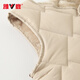 Yalu children's clothing children's velvet vest for boys and girls with warm waistcoat inside parent-child autumn and winter new style khaki 150