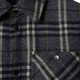BURBERRY New Year's Gift Burberry Plaid Wool Lapel Cotton Jacket Men's Indigo Indigo S