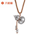 LIU GUI FU JEWELRY platinum gourd pendant for women 2025 new necklace looks big and thick, practical birthday gift for girlfriend and mother 11.24g platinum gourd pendant