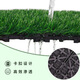 Qingya artificial lawn new suspended splicable artificial plastic floor fake turf terrace balcony outdoor bedding decoration plastic wood striped floor-mahogany color