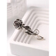 SNQP old antique rose brooch men's retro solid corsage fashion pin original design jewelry silver rose brooch