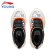 Li Ning (LI-NING) children's shoes, children's cotton shoes, sports shoes, men's and women's warm sun plus velvet shock-absorbing high-top casual shoes 38YKCV170-23