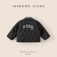 INSBOBO Children's Cotton Clothes 2025 New Boys' Thickened Winter Jackets Baby Fashionable Outing Autumn and Winter Cotton Jackets Black 120