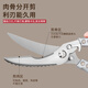 German multifunctional household titanium steel powerful shears for chicken, duck and goose bones, special kitchen scissors, imported scissors, food grade, alloy type powerful chicken bone scissors, chicken bone nemesis, easy to cut fish belly