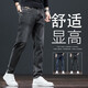 Autumn and winter slim men's jeans business stretch 2025 new wear-resistant trendy versatile popular comfortable pants 826 black gray velvet thickened 33 recommended 140-150Jin Jin equals 0.5 kg