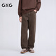 GXG Ropa de hombre Centro comercial Vaqueros rectos sueltos 2026 Primavera Nueva llegada G26X051001 Caqui M
