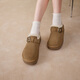 Best Picture 25 Winter Birkenstock Shoes Fashionable Retro Casual Plus Velvet Warm Women's Shoes N2539DM5 Camel 36