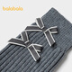 BALABALA BALABALA Shopping mall same style children's socks autumn and winter girls' socks medium and large children's wool pile socks gray tone 00322 7-9 years old 140cm