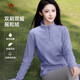 Camel outdoor fleece jacket for women, stand collar, windproof, heated, warm, anti-static polar fleece jacket for men