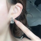 Beijing Gold Trading Center Co., Ltd. platinum earrings pt950 wire-wound C-shaped small fresh earrings for women as a gift for girlfriend and wife, about 3.76g