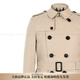 Burberry (BURBERRY) double-breasted belted short trench coat for men, light khaki New Year gift, light khaki, one size fits all 48