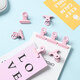 Pupan sealing clip kitchen snack small clip food sealing clip household food preservation bag milk powder tea sealing artifact round head clip pink 1 box 8 pieces