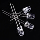 ZAVE LED lamp beads light-emitting diode 5mm white hair short legs
