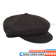 KANGOL Logo Casual Chlorofiber Fiber Beret Men and Women Fashion Trend Versatile Classic Black M Basic Packaging-No Box