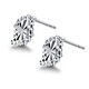 WAN FU LONG WAN FU LONG PT950 Platinum New Simple Leaf Earrings Women's Platinum Sparkling Earrings Pair Birthday Gift Platinum PT950 Versatile Leaf Earrings 0.95g