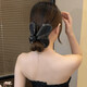 2025 new style grabber clip for women with high-end temperament, Hepburn style shark clip, large hairpin, bow tie on the back of the head, black elegant and light luxury grabber clip