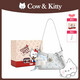 COW&KITTY Genuine KT Cat 2025 New Tote Bag Messenger Bag Girls Shoulder Bag Handbag Birthday Gift Girl Versatile Blue Pendant Gift Box 23-7-15