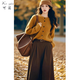 Keyin autumn and winter dress women's suit 2025 new Korean fashion wear knitted sweater skirt women's sweater + skirt XL