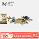 She s Qianzi Van Gogh's iris high-end ladies brooch dripping oil gradient corsage brooch birthday gift for girlfriend