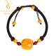Yogurt Natural Chicken Fat Yellow Old Wax Beeswax Bracelet Braided Rope Men's and Women's Amber Raw Stone Bracelet Couple's Hand Accessories Old Wax Bracelet (18*18mm)
