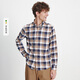 Navikel Italian dinghy 25th autumn and winter new men's long-sleeved shirt retro plaid warm shirt 1333075504