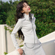 Baleno Air Layer Stand Collar Cardigan Sweater Women's 2025 Spring and Autumn New Temperament Commuting Small Slim Short Jacket