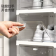 Yusenyi square transparent moisture-proof and installation-free removable shoe box organizer sneakers dust-proof foldable shoe rack three-layer transparent model three-layer transparent model