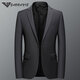 ARMANI EXCHANGE Armani light luxury suit men's slim jacket business casual formal suit single suit groom wedding suit men's suit gam-C87881 solid color single button small suit navy S (weight 120Jin Jin equals 0.5kg and below)