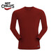Hotchillys Red Chili automne et hiver 8K Sous-vêtements pour hommes Grincer coll rond épaissis épaissis d'alpinisme chaud ski blessant fonction antibactérienne HCA9909 gris M