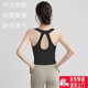 Beautiful Back Yoga Wear Underwear Women's Shockproof Running Long Wearable Sports Top Halter Neck Pilates Fitness Vest J7#Mustard Green L Recommendation 111-124Jin Jin equals 0.5kg