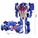 TOYS JIAYIHONGQI Children's Toys 3-6 Years Old Auto Man Boy Toys Deformed Police Car Mini Robot Boy Girl Gift Blue God of War (JY675A)