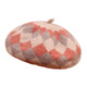 Lee dprre autumn and winter woolen beret new fashion ladies British elegant temperament retro literary versatile painter hat navy + gray one size 55-58cm