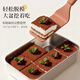 Baijie tiramisu box with lid crisper stainless steel mousse cake dessert packaging box baking mold tray fruit plate