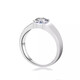 I Do platinum PT950 diamond ring for men, 1 carat, four-pronged diamond wedding ring, proposal, boyfriend, husband, 1 carat diamond, adjustable opening