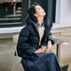 Yalu Song Yi recommends loose hooded short casual down jacket for women 2025 winter warm bread coat down jacket