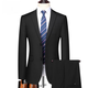 Lilan Men's Suit Suit 2025 New Business Casual Suit Jacket Men's Two-piece Formal Suit Navy Suit+Trousers M 170/88A 100-120Jin Jin equals 0.5 kg