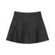Lu Shanwu knitted pleated skirt woolen skirt anti-exposure A-line skirt women's autumn and winter versatile gray high-waisted skirt woolen pleated skirt short skirt dark gray M recommended 90-100Jin Jin equals 0.5 kg