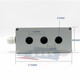 3-hole aluminum alloy waterproof button box BOL03XAL0322mm