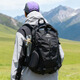 Nanmu Xiong Outdoor Mountaineering Bag Men's Travel Lightweight Hiking Backpack Women's Large Capacity Versatile Travel Backpack Black