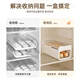 WCZ German rolling egg storage box kitchen multi-layer refrigerator side door special food-grade crisper automatic roll-down type pure white - 1 pack can hold 30 eggs