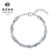 Caibai Jewelry Platinum Bracelet Pt950 Platinum Braided Water Ripple Wide Explosion Bracelet Price BJ Platinum Bracelet About 5.23g About 16cm