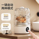 New Laundry Cup Underwear Mini Washing Machine Underwear Small Wireless Portable Sock Washing Machine Full Cleaner Intelligent White-High Version 1200mAH Pure Copper German Motor