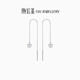 Trendy Acer Platinum Love PT950 platinum ear wire women's earrings as a birthday gift for girlfriend, priced at about 0.5g per pair