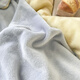 Blanket quilt winter four-piece milk velvet bed thickened coral velvet double-sided plus velvet flannel three-piece bed set baby blue + light gray double-sided warm velvet skin-friendly and delicate bed cover 220x240cm milk velvet quilt cover single piece