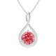 Siele Pt950 platinum pendant empty support without main stone and platinum necklace customized model classic
