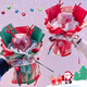 Craftsman Christmas wrapping paper with ribbon Christmas Eve handmade DIY apple bouquet material package with heart-shaped light string Christmas gift