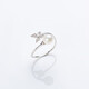 The lowest butterfly ring in the whole network S925 silver freshwater pearl 7-8MM exquisite gift box freshwater pearl 7-8MM S925 silver butterfly ring