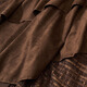 CHOCOOLATE it Women's French Irregular A-Line Skirt Women's Autumn and Winter Suede Lace High Waist Slim Skirt Women Khaki M