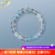 Generomanne S925 silver Brazilian aquamarine bracelet white crystal moonstone bracelet for women gift 1788 beads 10mm